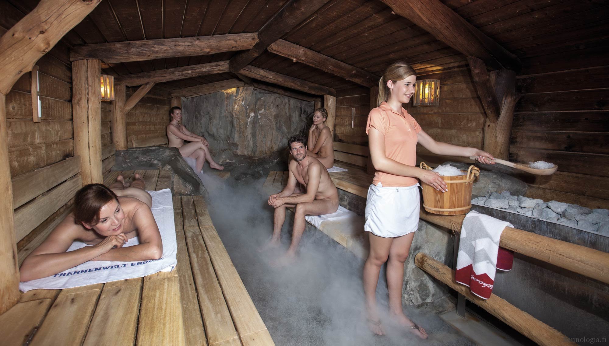 The world's largest sauna center at Therme Erding 